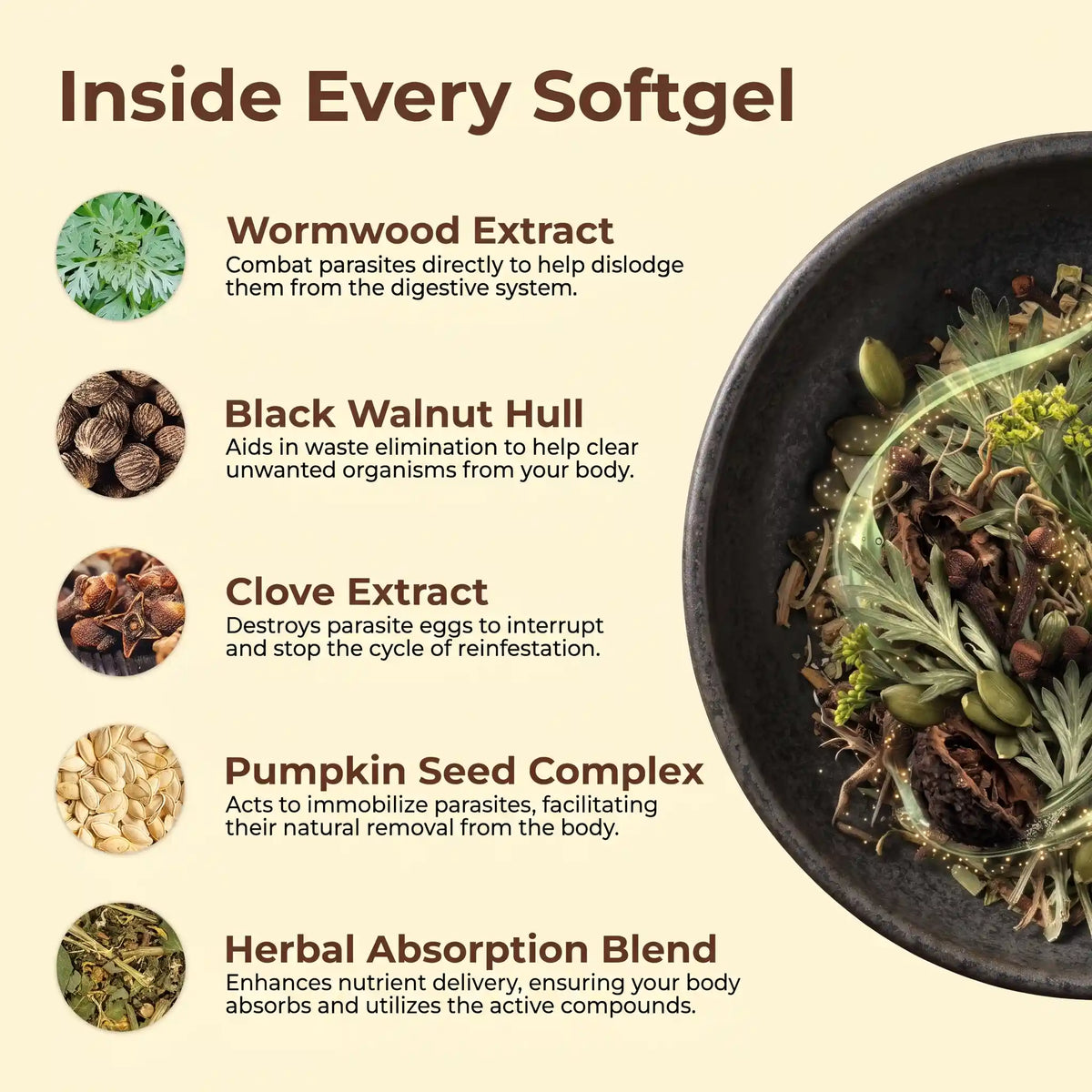 Wormwood Black Walnut Cloves By Somanoir