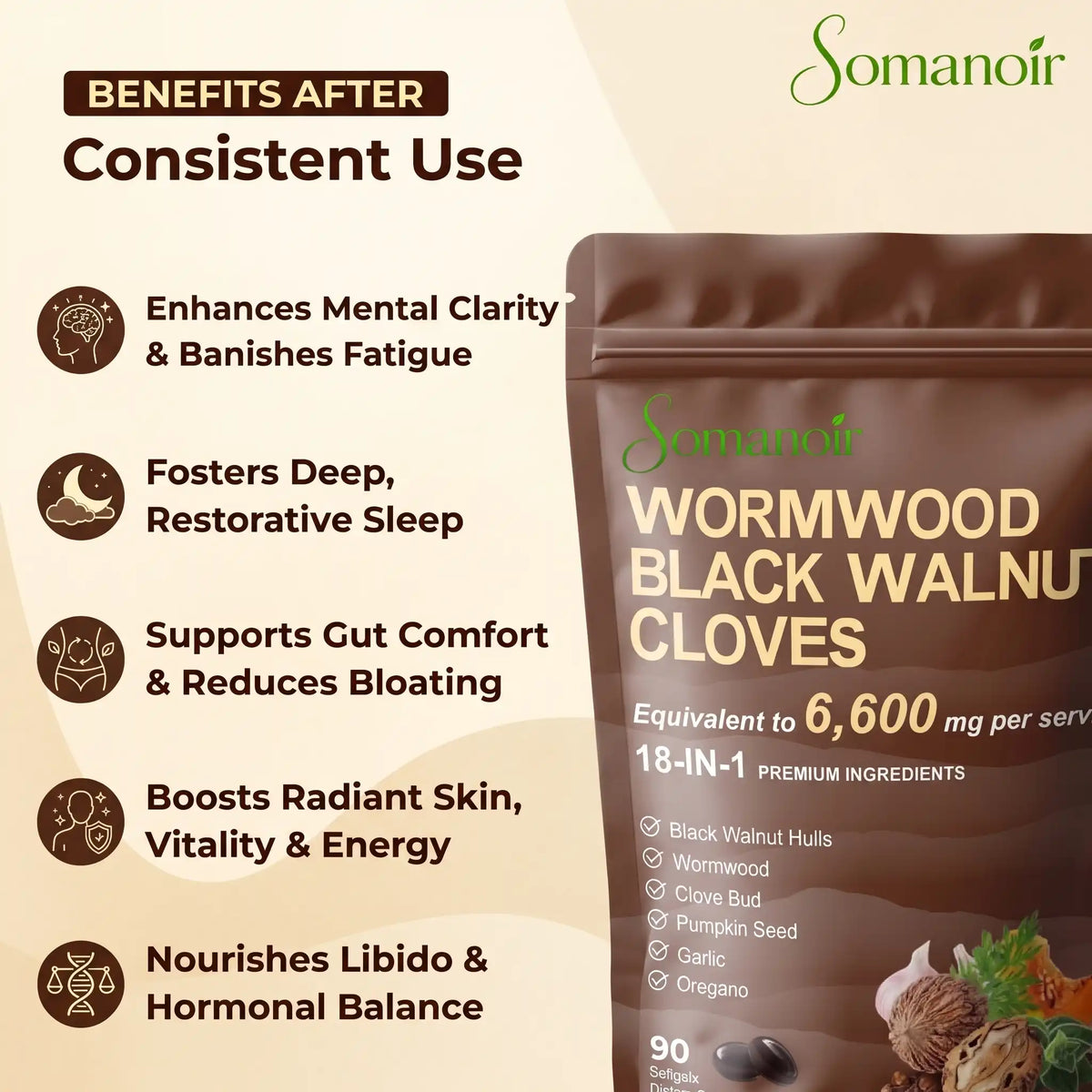 Wormwood Black Walnut Cloves By Somanoir